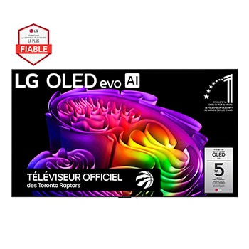 Vue avant de Téléviseur intelligent OLED evo G6 IA 4K de 77 po de LG 2026 OLED77G6WUA