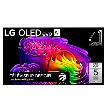 Vue avant de Téléviseur intelligent OLED evo G6 IA 4K de 77 po de LG 2026 OLED77G6WUA