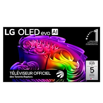 Vue avant de Téléviseur intelligent OLED evo G6 IA 4K de 83 po de LG 2026 OLED83G6WUA