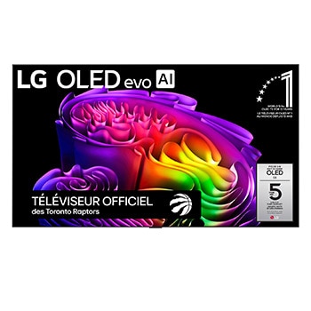 Vue avant de Téléviseur intelligent OLED evo G6 IA 4K de 97 po de LG 2026 OLED97G6WUA