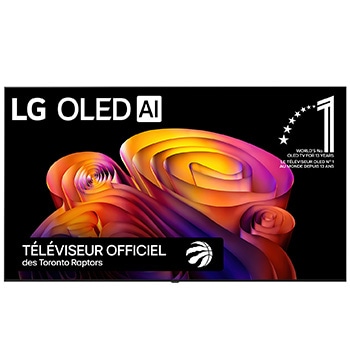Vue avant de 55 Inch LG OLED AI B6E 4K Smart TV 2026 OLED55B6EUA