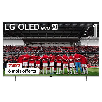 Vue avant de 65 Inch LG OLED AI B6E 4K Smart TV 2026 OLED65B6EUA