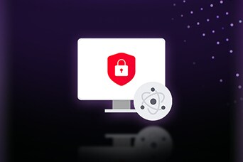 LG AI TV avec LG Shield est reconnu pour ses algorithmes cryptographiques sécurisés, illustrés par un écran protégé et une icône de bouclier, où la sécurité basée sur le chiffrement assure une transmission de données sûre et fiable.