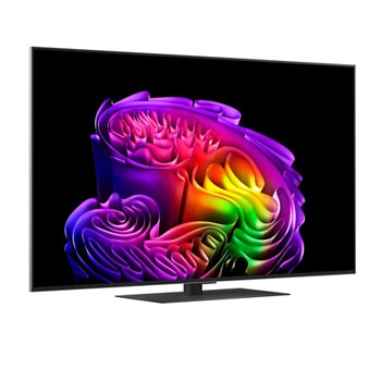 Das LG OLED evo AI G6 zeigt eine lebendige Sonnenuntergangsszene über dem Ozean, mit einer Soundbar und einem Lautsprecher unter dem Bildschirm, die einen ruhigen und stimmungsvollen Wohnbereich aufwerten.