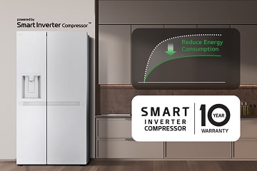 Refrigerador LG de dos puertas con Smart Inverter Compressor destaca bajo consumo, garantía de 10 años y rendimiento confiable.