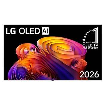 Vista frontal de TV LG 55" OLED 4K Smart TV con IA incluye AI Magic Remote OLED55B6ESA OLED55B6ESA