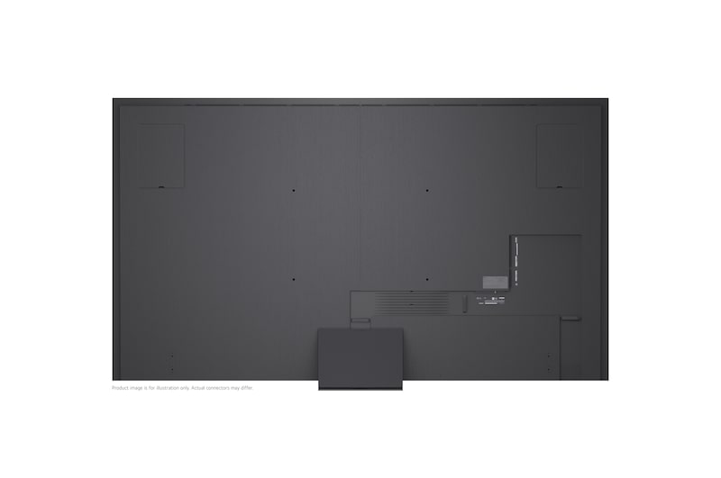 LG Micro RGB evo AI MRGB95 vyobrazený zepředu a z boku má 100" displej se šířkou 2230 mm, výškou obrazovky 1277 mm, výškou se stojanem 1374 mm, hloubkou 49,9 mm a půdorysem stojanu 1725 x 415 mm.