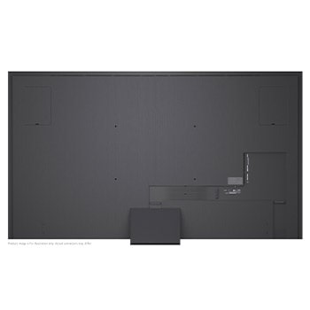 LG Micro RGB evo AI MRGB95 vyobrazený zepředu a z boku má 100" displej se šířkou 2230 mm, výškou obrazovky 1277 mm, výškou se stojanem 1374 mm, hloubkou 49,9 mm a půdorysem stojanu 1725 x 415 mm.