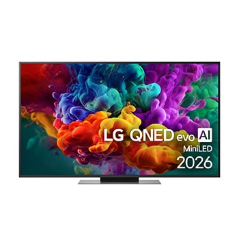 Čelní pohled na 55" LG QNED evo AI QNED87 Mini LED 4K Smart TV 2026 55QNED87B6A