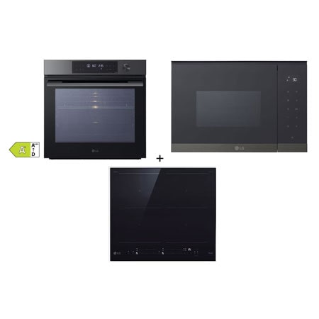 SET - Vestavná trouba LG WS7D7632WB + Vestavná mikrovlnka LG MG7Z2593B + Vestavná indukční deska LG CBIZ2437B
