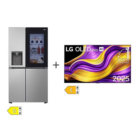 SET - LG TV OLED65G55LW + Chladnička InstaView™ GSGV80PYLD
