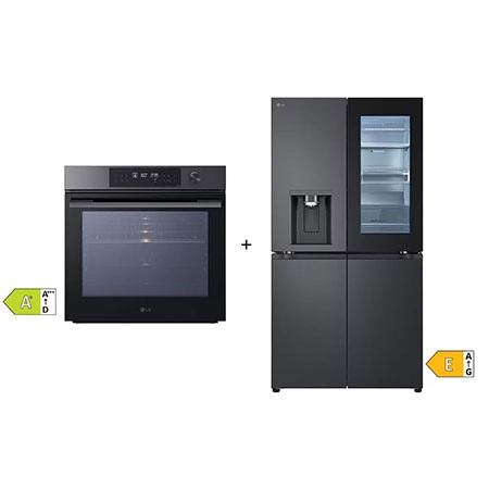 SET - Vestavná trouba LG WS7D7632WB + Americká chladnička LG GMG960EVEE