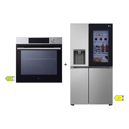 SET - Vestavná trouba LG WSED7613S. + Americká chladnička LG GSGV80PYLD