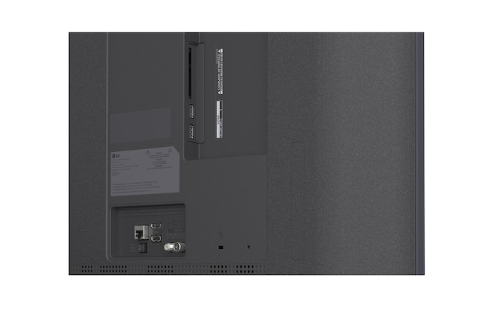Die Vorderansicht des LG Mini RGB evo AI MRGB88 zeigt ein lebendiges, kristallines Bild von scharf definierten mehrfarbigen Facetten mit 75-Zoll-Display, webOS, RGB Primary Color Pro und alpha 8 Gen3 4K AI-Prozessor.