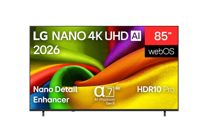 85 Zoll LG NANO 4K UHD AI NU90 Smart TV 2026