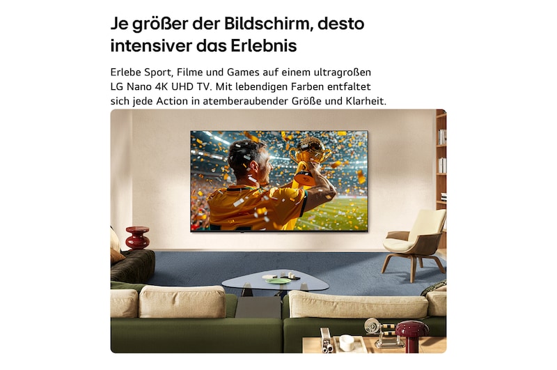 85 Zoll LG NANO 4K UHD AI NU90 Smart TV 2026