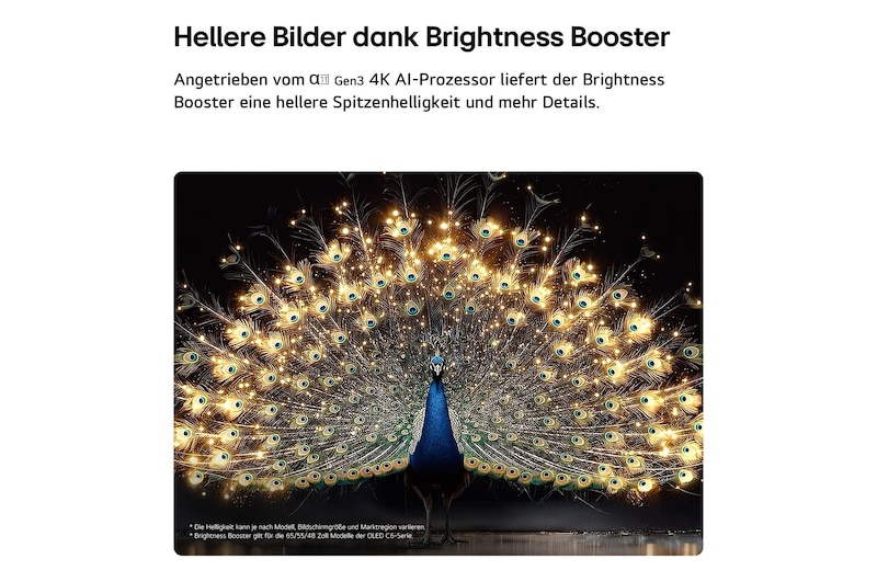 Der LG OLED evo AI C6 mit Hyper Radiant Color Tech für perfektes Schwarz und perfekte Farben, einem 3,2-mal hellerem Display und alpha 11 Gen3 4K AI-Prozessor mit Dual AI Engine.