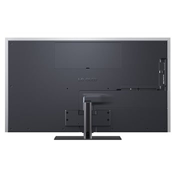 Der LG OLED evo AI G6, hier von der Seite abgebildet, besticht durch sein Gallery Design mit einer lückenlosen Wandmontage. Er zeigt eine Nachtszene mit einer beleuchteten Brücke und Spiegelungen im Wasser.