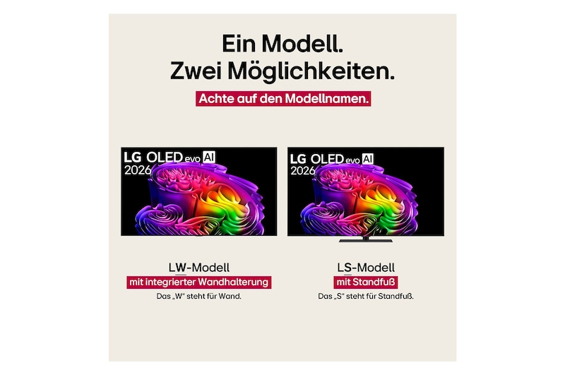 Der LG OLED evo AI G6 zeigt eine lebendige Sonnenuntergangsszene über dem Ozean, mit einer Soundbar und einem Lautsprecher unter dem Bildschirm, die einen ruhigen und stimmungsvollen Wohnbereich aufwerten.