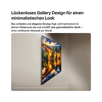 Der LG OLED evo AI G6 zeigt eine lebendige Sonnenuntergangsszene über dem Ozean, mit einer Soundbar und einem Lautsprecher unter dem Bildschirm, die einen ruhigen und stimmungsvollen Wohnbereich aufwerten.