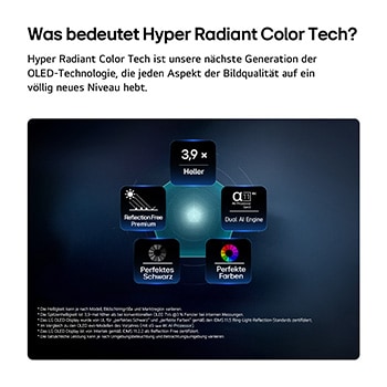 Der LG OLED evo AI W6 Wallpaper TV zeigt einen geteilten Bildschirm mit Planeten und Sternen und einer Gegenüberstellung eines matten Anti-glare-Displays und der eines mit perfektem Schwarz und perfekten Farben, die bei jedem Licht eine klarere Bildqualität bietet. Unterstützt wird sie durch UL- und Intertek-Zertifizierungen für Farbgenauigkeit und Reflexionsfreiheit.
