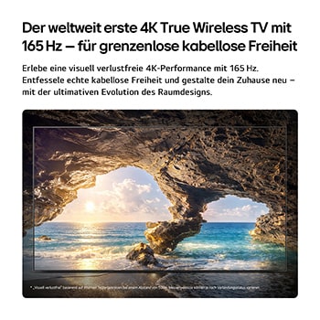 83" Wallpaper TV LG OLED evo AI W6 True Wireless 4K Smart TV 2026