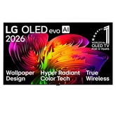 83" Wallpaper TV LG OLED evo AI W6 True Wireless 4K Smart TV 2026