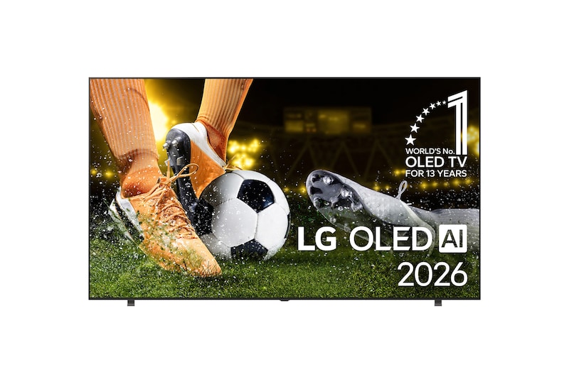 Vorderseite von 65 Zoll LG OLED AI B6E 4K Smart TV 2026 OLED65B6ELC
