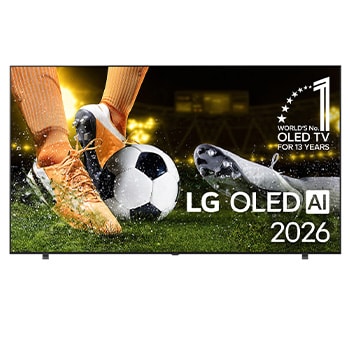 Vorderseite von 65 Zoll LG OLED AI B6E 4K Smart TV 2026 OLED65B6ELC