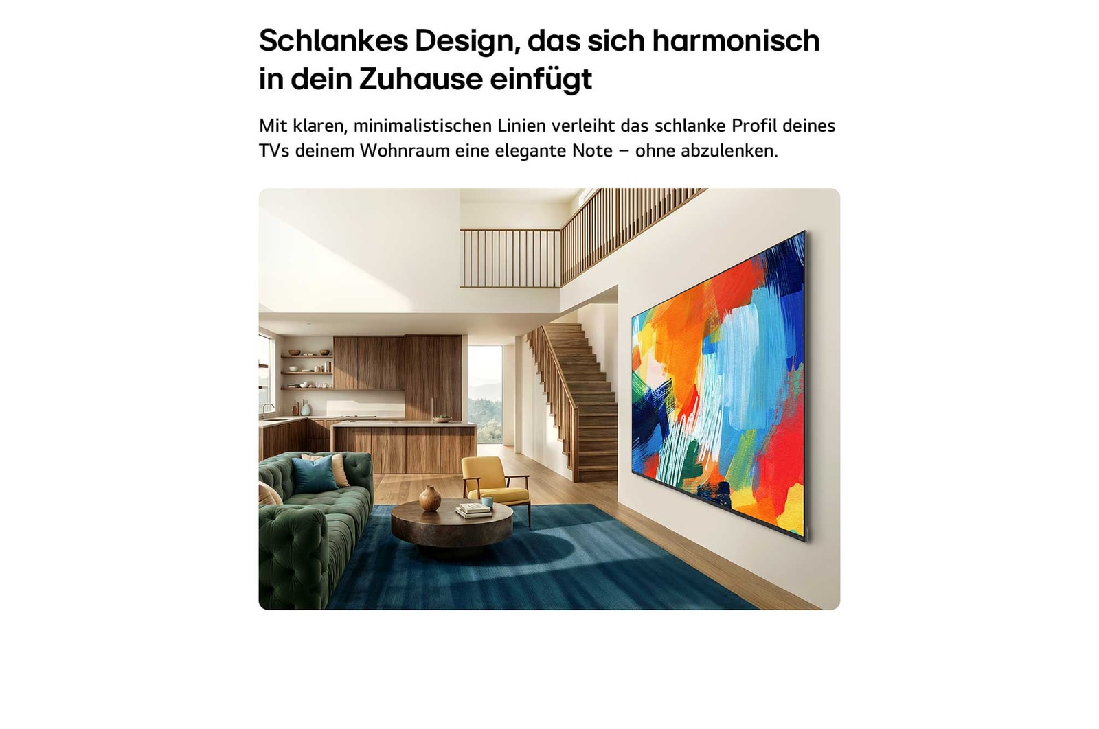 Ein LG QNED evo AI QNED93 Mini LED mit Sportvorschau von AI Concierge zeigt ein Live-Fußballspiel mit einem KI-Panel auf dem Bildschirm. Das Panel zeigt Vorhersagen, Informationen zu Spielern und Daten zur Liga an und verdeutlicht, wie KI das Spielgeschehen analysiert, um Spielergebnisse vorherzusagen. 