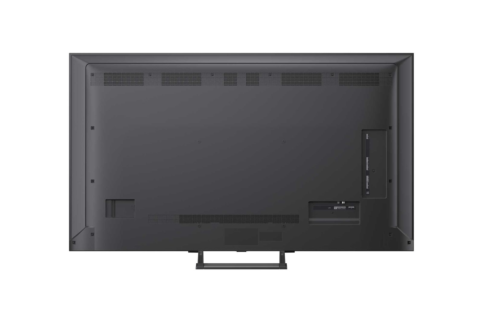 Ein LG QNED evo AI QNED93 Mini LED zeigt Mini LED mit Precision Dimming Pro anhand einer geteilten, von Polarlichtern erleuchteten Gletscherberg-Szene. Dabei werden konventionelle LEDs mit den tieferen Schwarztönen und dem verfeinerten Kontrast der Mini LEDs verglichen, die mehr Präzision und Klarheit erzielen.