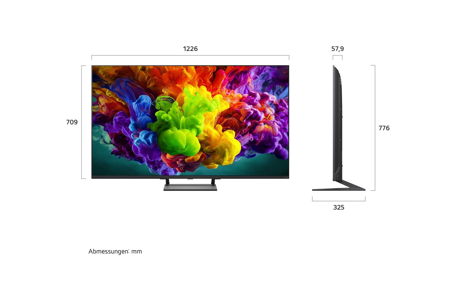 Der alpha 8 Gen2 4K AI Prozessor des LG QNED evo AI QNED93 Mini LED erstrahlt auf einer Leiterplatte. Hervorgehoben ist die KI-Verarbeitungsleistung mit einer um bis zu 40 % schnelleren CPU, einer um 10 % leistungsstärkeren GPU für noch leistungsstärkere Grafik und einem um 20 % höheren Speicherdurchsatz.