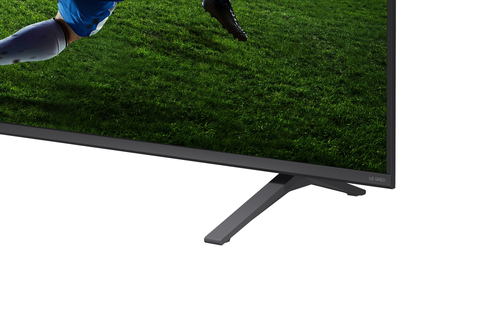 Ein LG QNED AI QNED70 Mini LED, gezeigt in Vorder- und Seitenansicht, verfügt über ein 85-Zoll-Display mit einer Bildschirmbreite von 1.890 mm, einer Bildschirmhöhe von 1.088 mm, einer Höhe von 1.148 mm mit Fuß, einer Profiltiefe von 72,4 mm und einer Standfläche von 1.565 x 362 mm.
