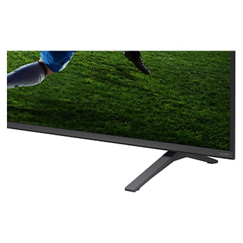 Ein LG QNED AI QNED70 Mini LED, gezeigt in Vorder- und Seitenansicht, verfügt über ein 85-Zoll-Display mit einer Bildschirmbreite von 1.890 mm, einer Bildschirmhöhe von 1.088 mm, einer Höhe von 1.148 mm mit Fuß, einer Profiltiefe von 72,4 mm und einer Standfläche von 1.565 x 362 mm.