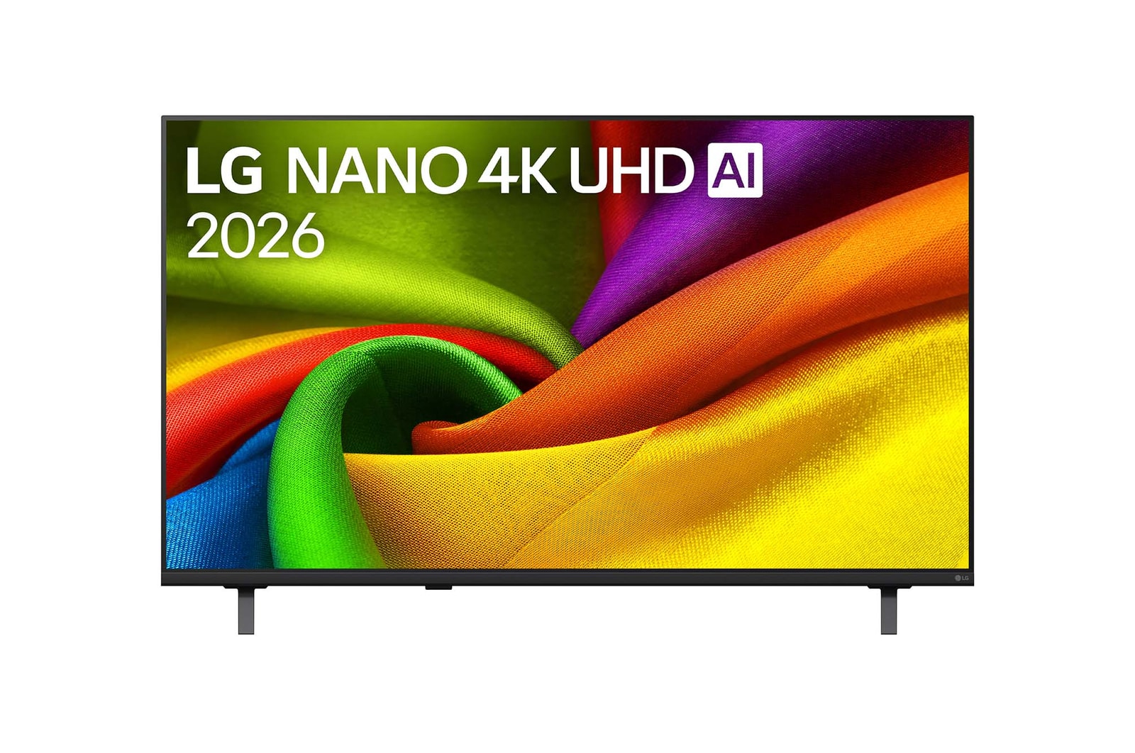 المنظر الأمامي لـ تلفزيون LG NANO 4K UHD AI NU85 Smart TV 2026 الذكي مقاس50 بوصة 50NU850B6LA