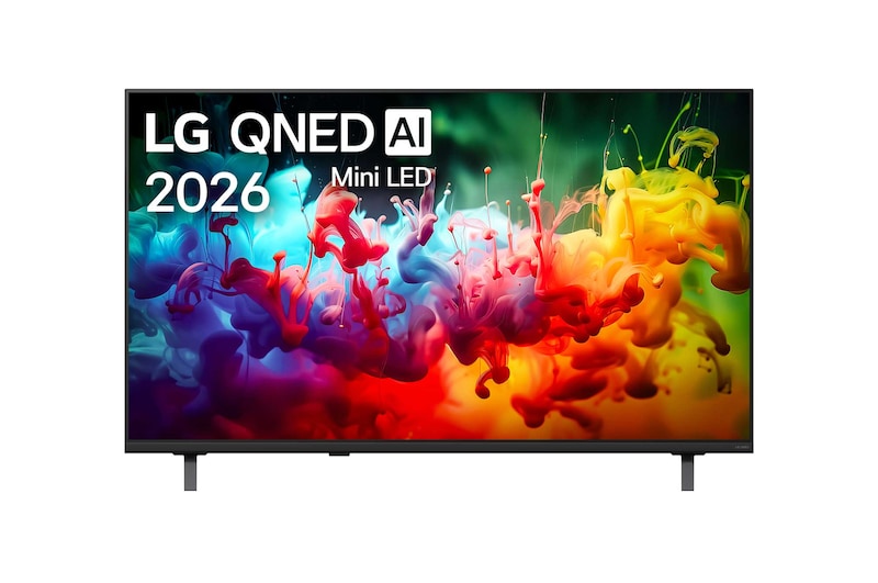 المنظر الأمامي لـ تلفزيون LG QNED AI QNED70 Mini LED 4K Smart TV 2026 الذكي مقاس 50 بوصة 50QNED70B6T
