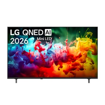 المنظر الأمامي لـ تلفزيون LG QNED AI QNED70 Mini LED 4K Smart TV 2026 الذكي مقاس 65 بوصة 65QNED70B6T