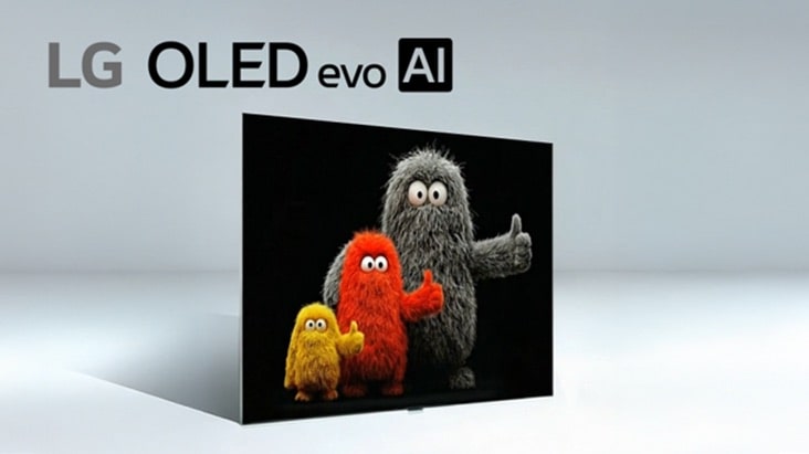 يتم عرض تلفزيون LG OLED evo AI على خلفية نظيفة مع شخصيات كرتونية ملونة على الشاشة وتراكب أيقونة تشغيل، مما يشير إلى مقطع فيديو يفتح نافذة منبثقة على YouTube. يتم عرض تلفزيون LG OLED evo AI على خلفية نظيفة مع شخصيات كرتونية ملونة على الشاشة وتراكب أيقونة تشغيل، مما يشير إلى مقطع فيديو يفتح نافذة منبثقة على YouTube.