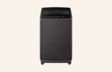 LG top load washing machine T1388NEHGB in dark finish featuring Smart Inverter motor for powerful and efficient washing	