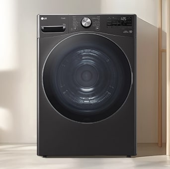 LG Dryer with AI DUAL Inverter™ and Sensor Dry system.