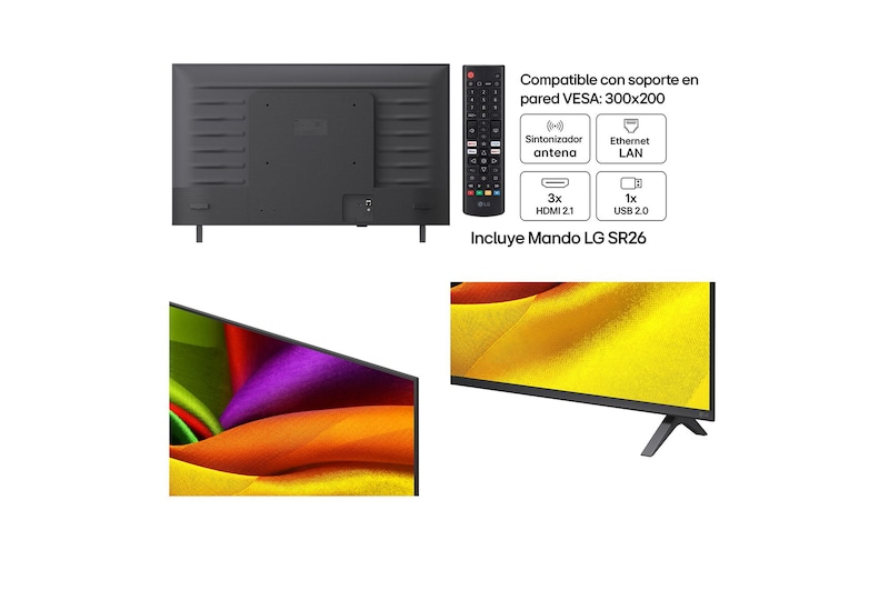 Smart TV LG NANO 4K UHD AI NU85 43 pulgadas 4K 2026