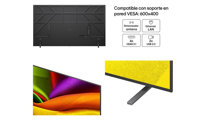 Smart TV LG NANO 4K UHD AI NU85 43 pulgadas 4K 2026