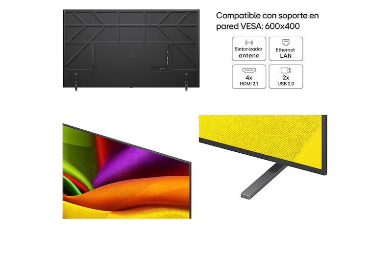Smart TV LG NANO 4K UHD AI NU85 43 pulgadas 4K 2026