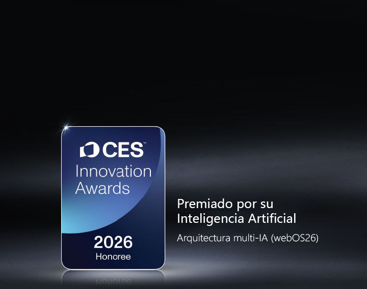 The CES Innovation Awards 2026 Honoree badge is shown on a dark background. Multi-AI Architecture is recognized in the Artificial Intelligence category.
