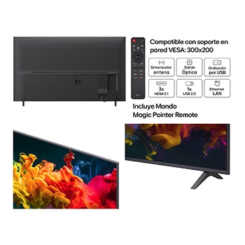 Smart TV LG QNED evo MiniLED AI QNED80 43 pulgadas 4K 2026