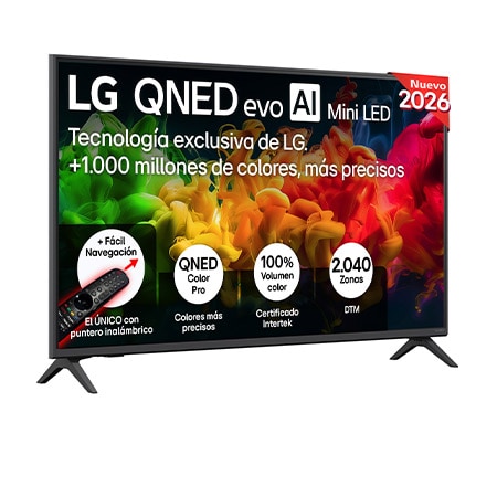 Smart TV LG QNED evo MiniLED AI QNED8E 43 pulgadas 4K 2026 - 43QNED8EB3F