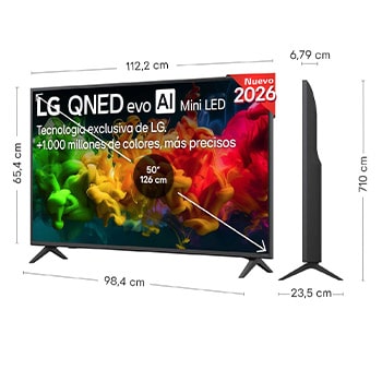 Smart TV LG QNED evo MiniLED AI QNED80 50 pulgadas 4K 2026