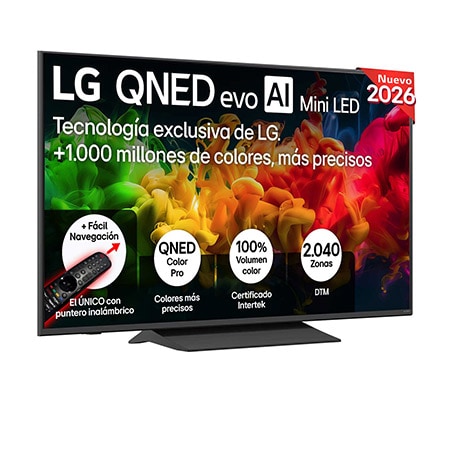 Smart TV LG QNED evo MiniLED AI QNED8E 55 pulgadas 4K 2026 - 55QNED80EB3B.OBSPTO