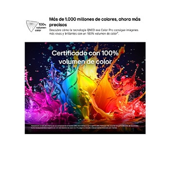LG QNED evo AI QNED80 Mini LED with Dynamic QNED Color Pro fills the screen with vivid, fluid bursts of multicolored, paint-like motion, showcasing enhanced color vibrancy certified for 100% Color Volume.