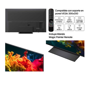 Smart TV LG QNED evo MiniLED AI QNED80 65 pulgadas 4K 2026